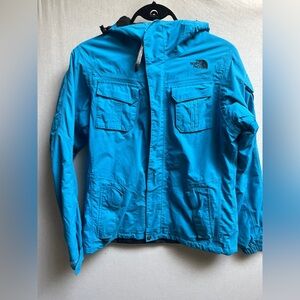 The North Face HyVent Turquoise Hooded Ski Snow Jacket Women's M